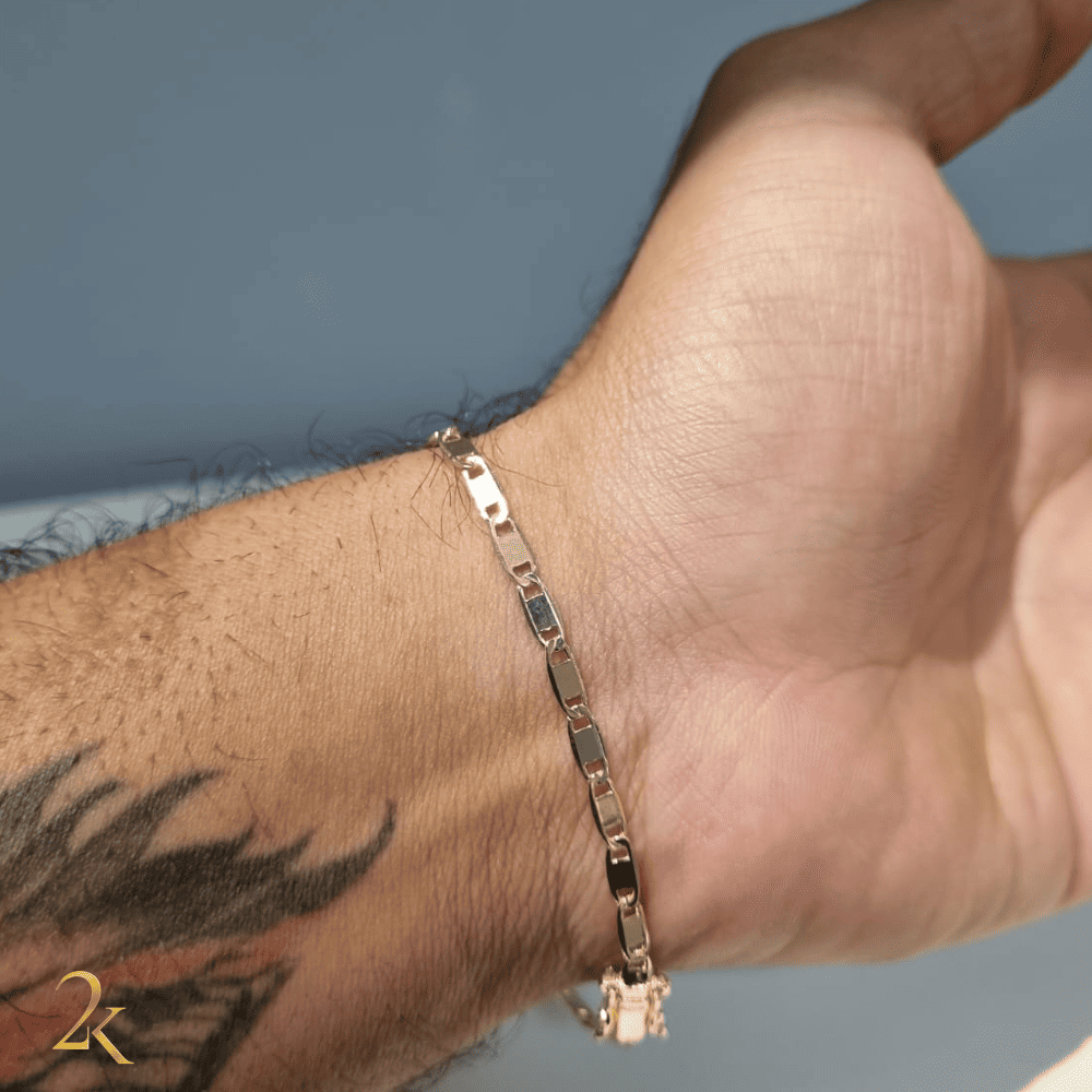 Pulseira Piastrine 4mm - Banhada a Ouro 18k
