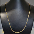 Corrente Cadeado 2mm - Banhada a Ouro 18k