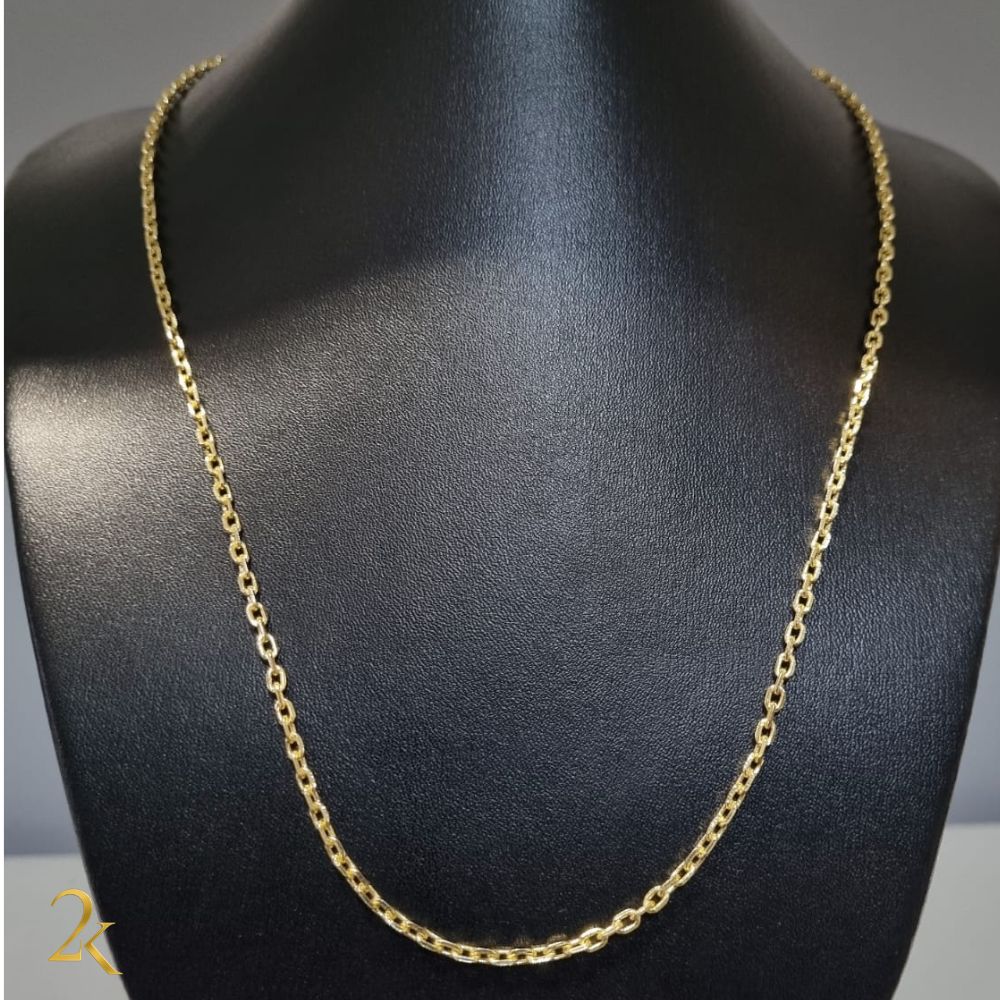 Corrente Cadeado 2mm - Banhada a Ouro 18k