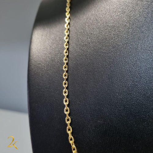 Corrente Cadeado 2mm - Banhada a Ouro 18k