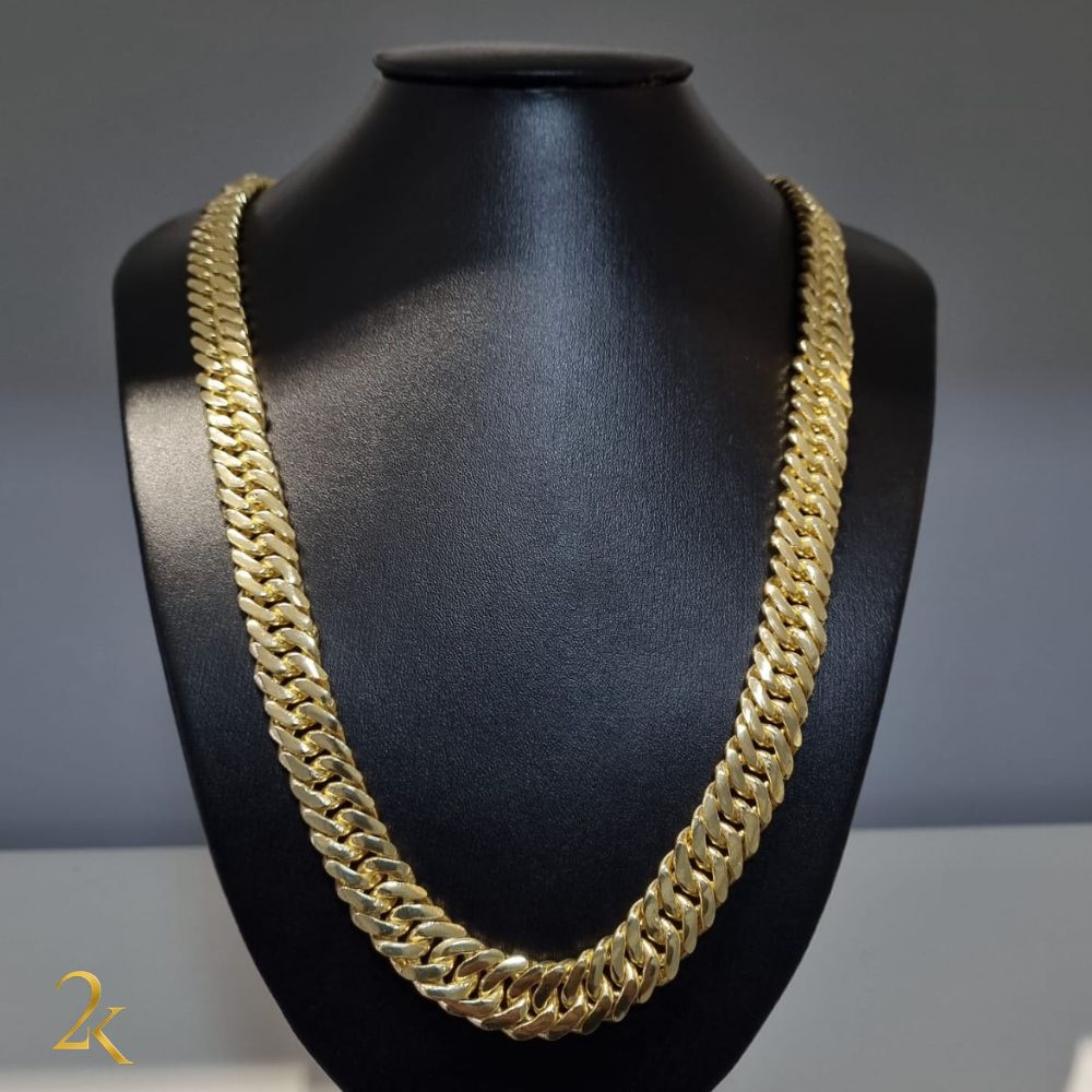 Corrente Grumet Dupla 13mm - Banhada a Ouro 18k