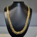 Corrente Dubai 10mm - Banhada a Ouro 18k