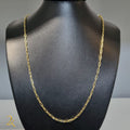 Corrente Cadeado Alongado - Banhado a Ouro 18k