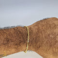 Pulseira Cadeado Duplo 2mm - Banhado a Ouro 18k