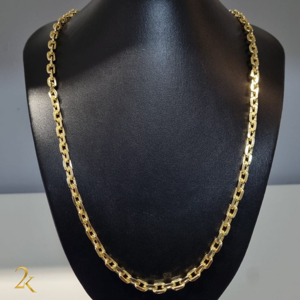 Corrente Cadeado 6mm - Banhado a Ouro 18k