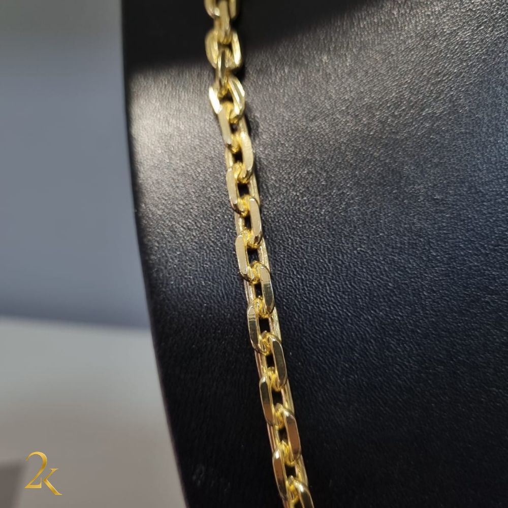 Corrente Cadeado 6mm - Banhado a Ouro 18k