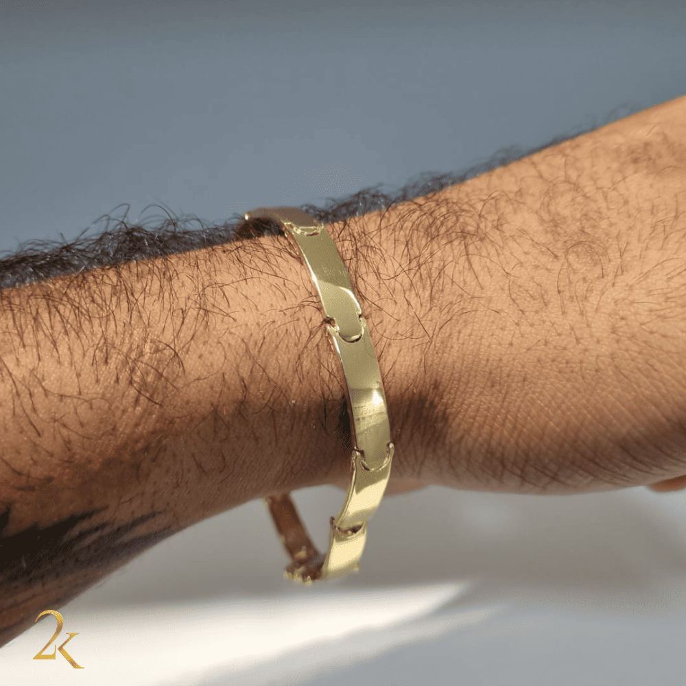 Bracelete Liso 6mm - Banhado a Ouro 18k
