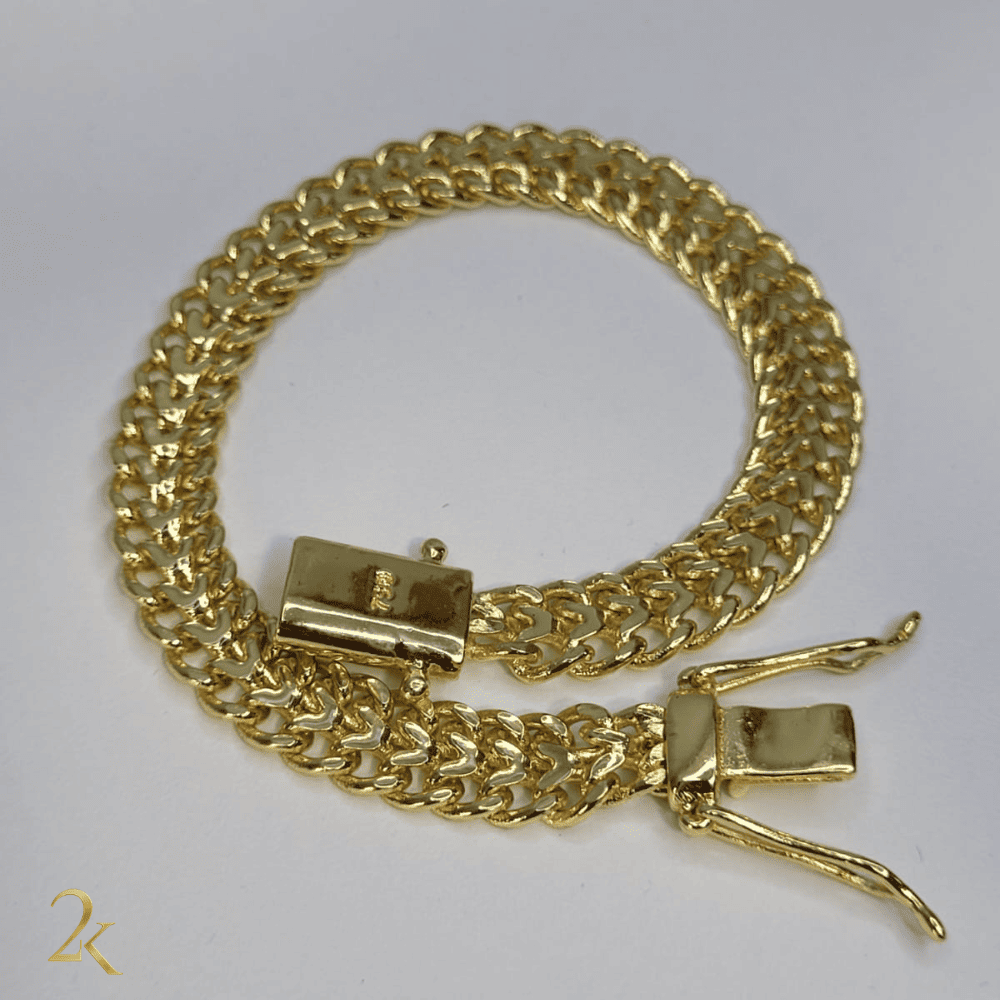 Pulseira Imperador 8mm - Banhada a Ouro 18k
