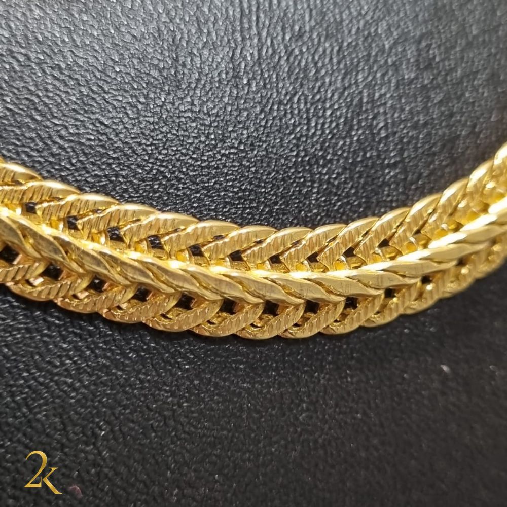 Corrente Raposa 8mm - Banhada a Ouro 18k
