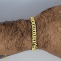 Pulseira Grumet Dupla 8mm - Banhada a Ouro 18k
