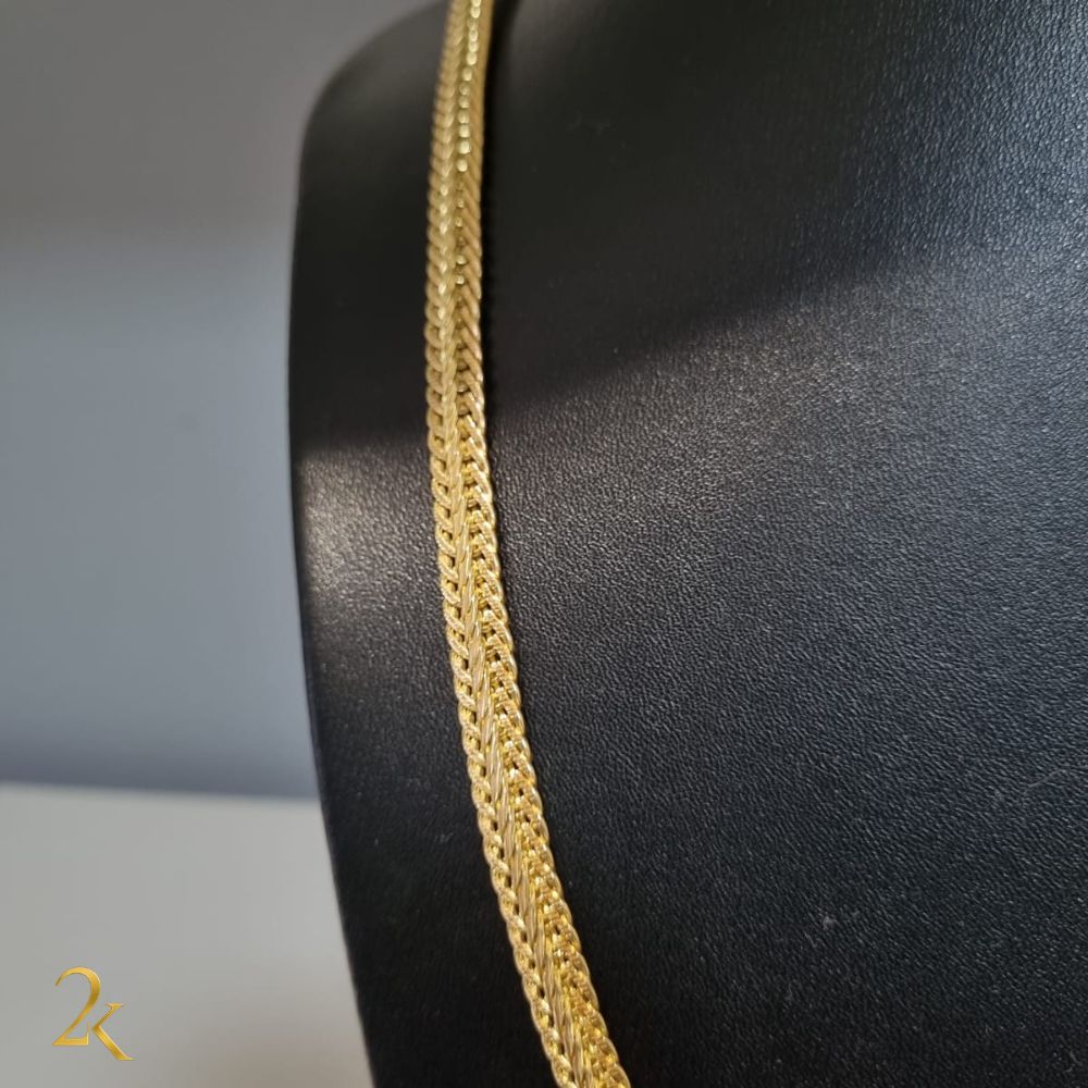 Corrente Raposa 8mm - Banhada a Ouro 18k