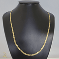 Corrente Piastrine 4mm - Banhada a Ouro 18k