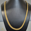 Corrente Raposa 8mm - Banhada a Ouro 18k