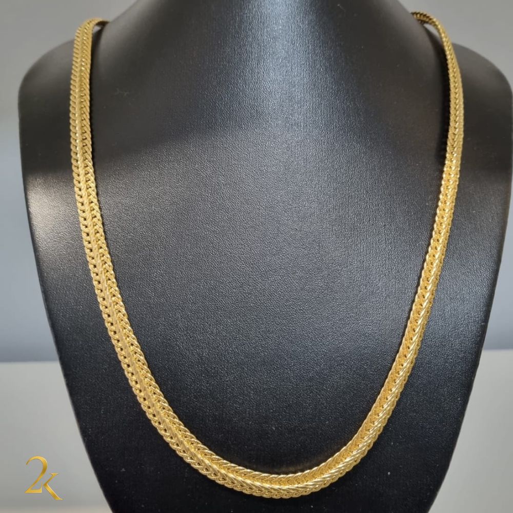 Corrente Raposa 8mm - Banhada a Ouro 18k