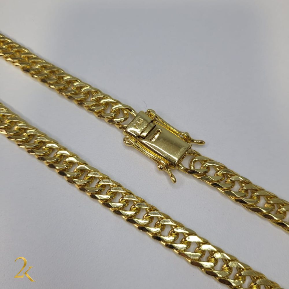 Corrente Grumet Dupla 8mm - Banhada a Ouro 18k