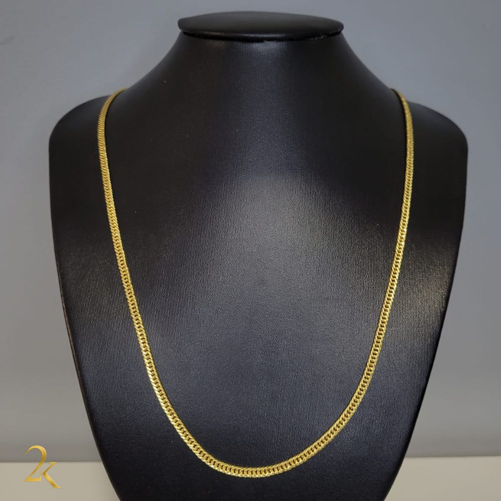 Corrente Grumet Dupla 3mm - Banhada a Ouro 18k