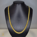 Corrente Cubana 8mm - Banhada a Ouro 18k