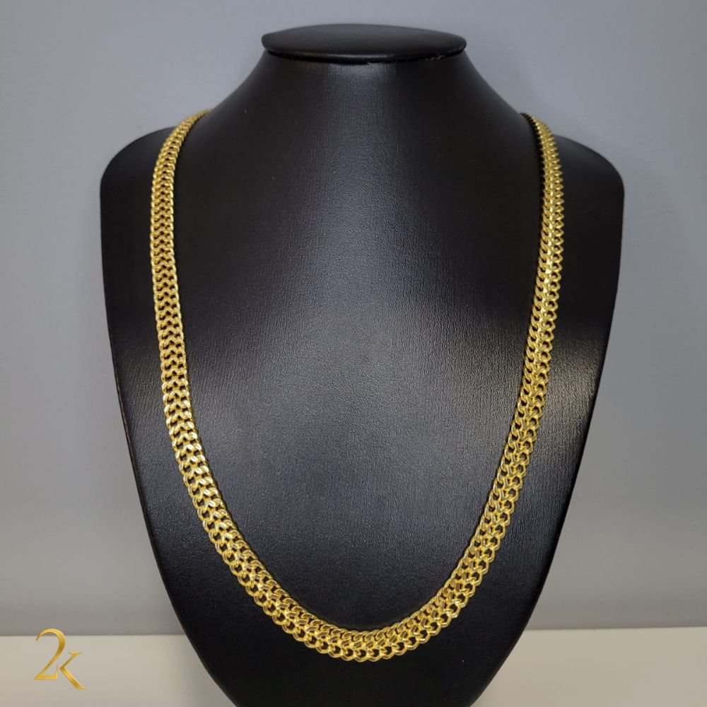 Corrente Imperador 8mm - Banhado a Ouro 18k