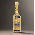 Pingente Garrafa Imperial Blue Cravejado