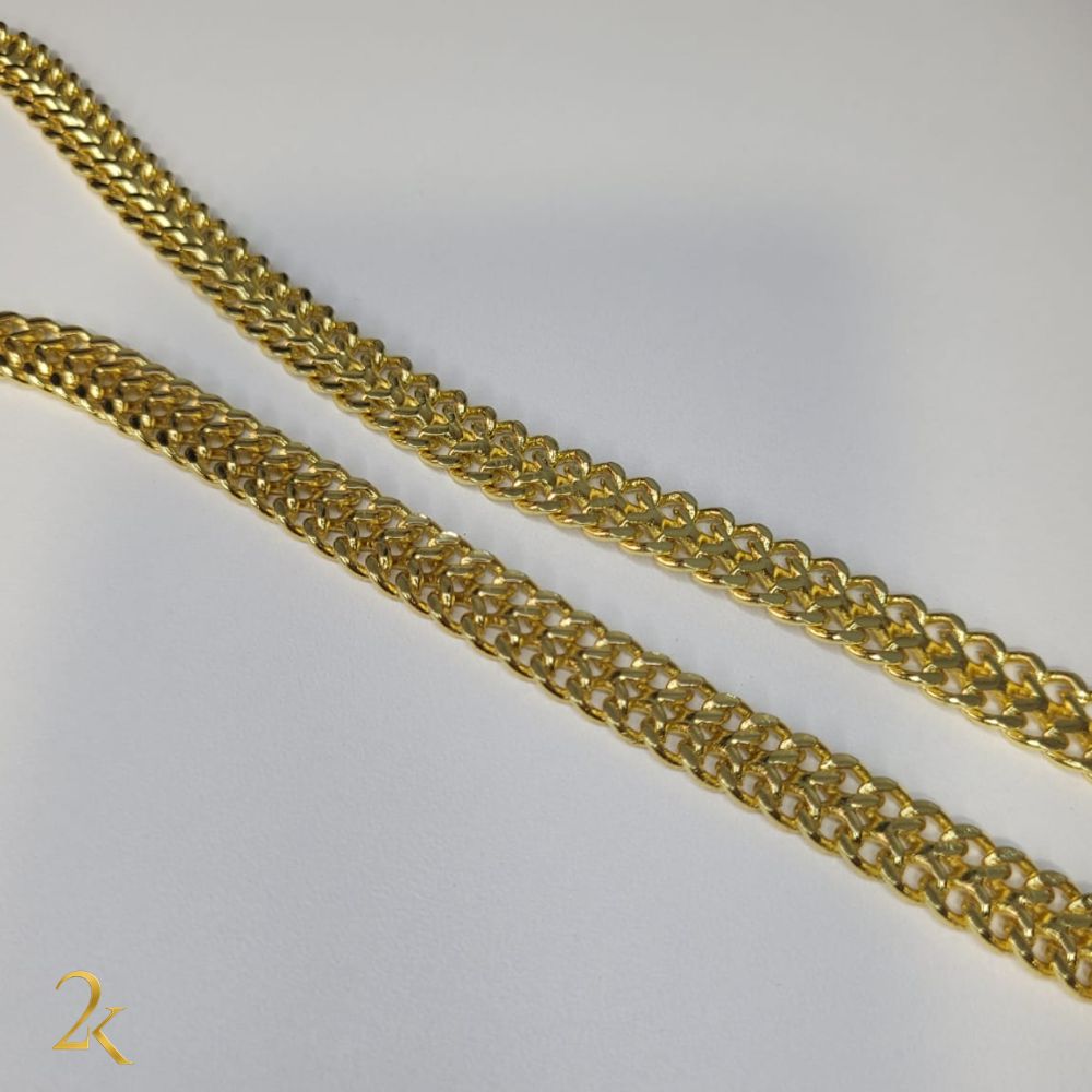 Corrente Imperador 8mm - Banhado a Ouro 18k