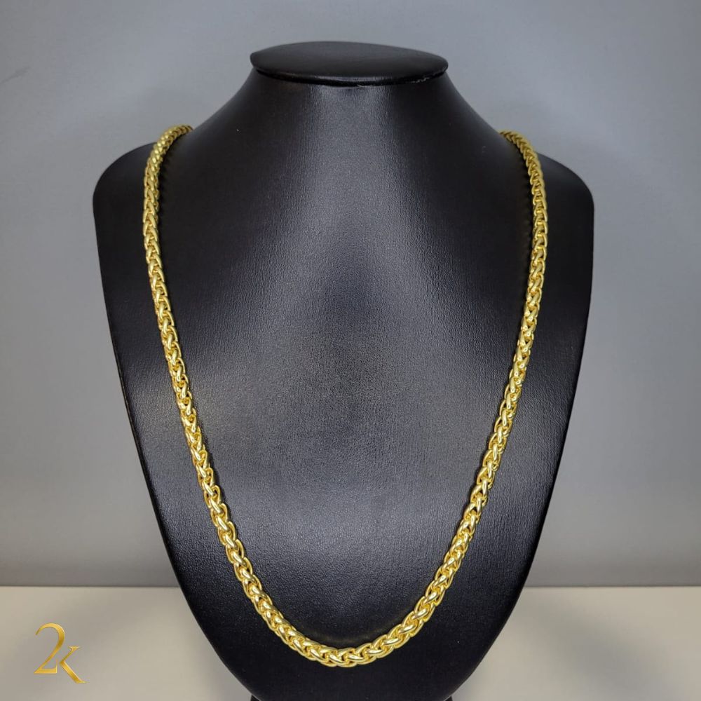 Corrente Peruana 7mm - Banhada a Ouro 18k