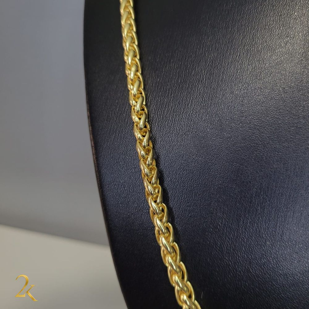 Corrente Peruana 7mm - Banhada a Ouro 18k