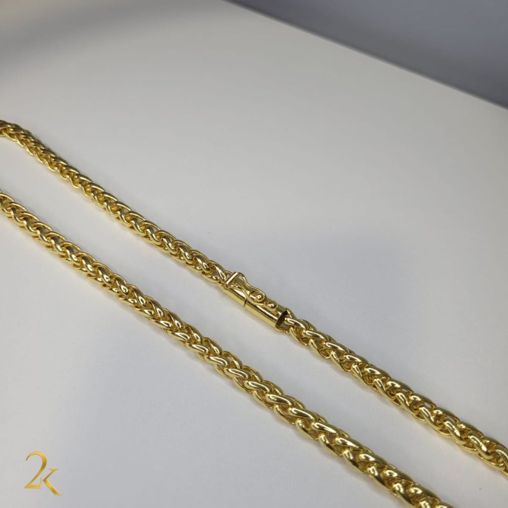 Corrente Peruana 7mm - Banhada a Ouro 18k