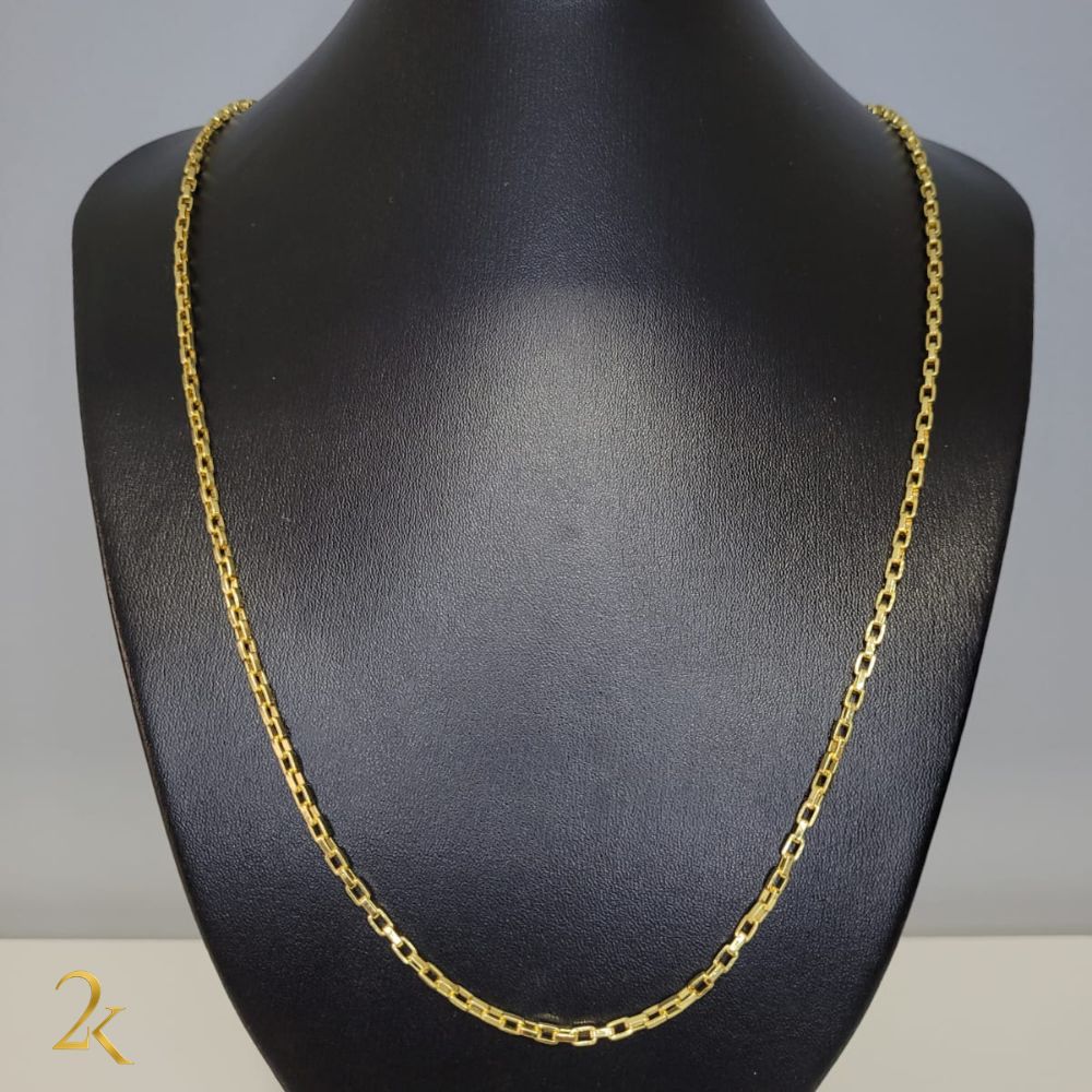 Corrente Tijolinho 2mm - Banhada a Ouro 18k