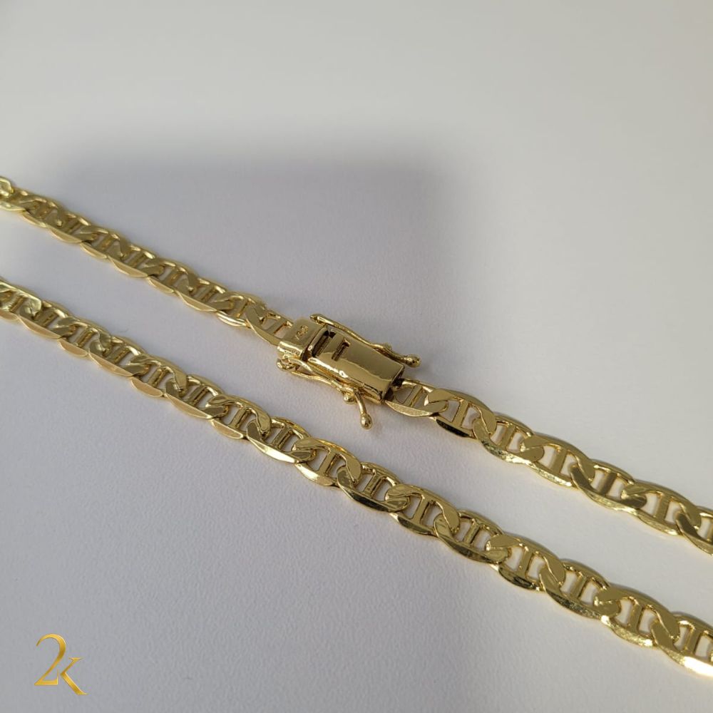 Corrente Piastrine 6mm - Banhada a Ouro 18k