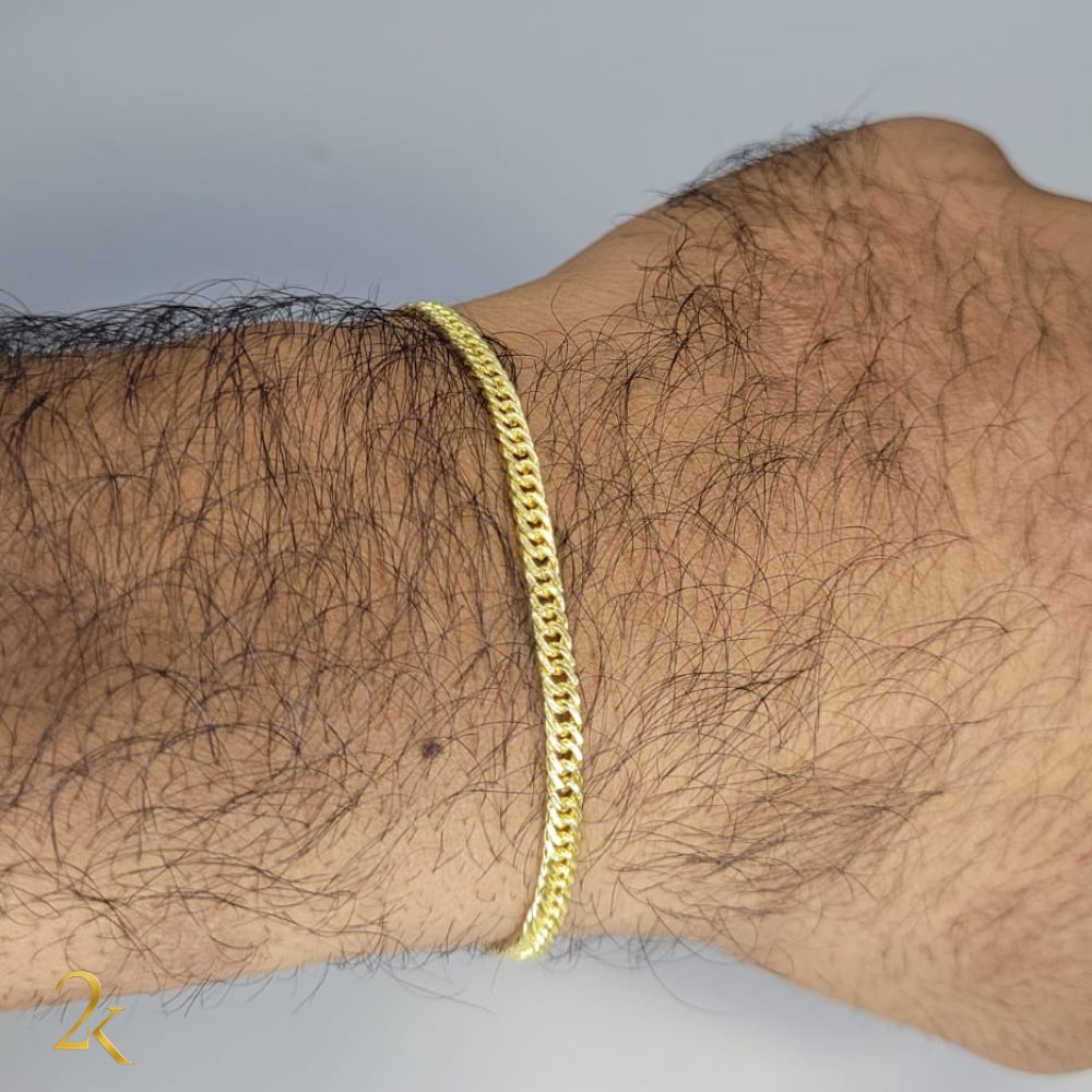 Pulseira Grumet Dupla 3mm - Banhada a Ouro 18k