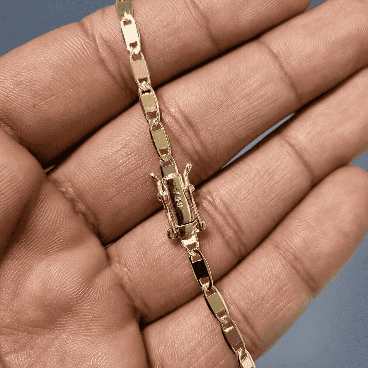 Pulseira Piastrine 4mm - Banhada a Ouro 18k